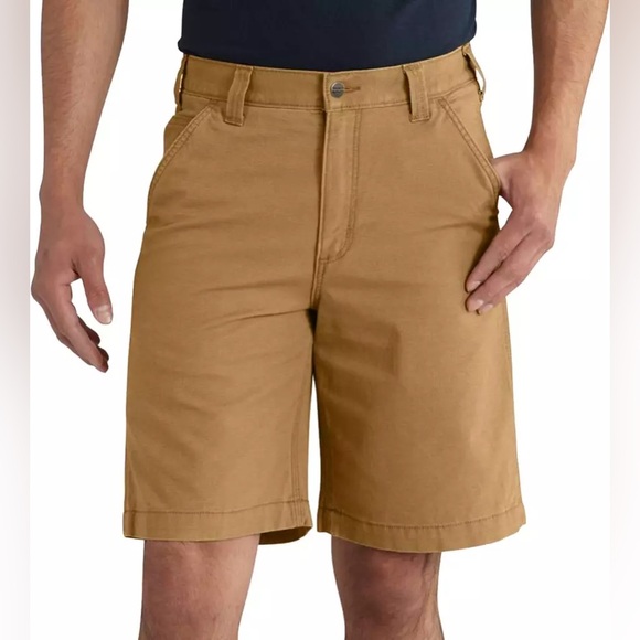 Carhartt Men's Brown Flat Front Shorts. NWT! - Picture 1 of 5